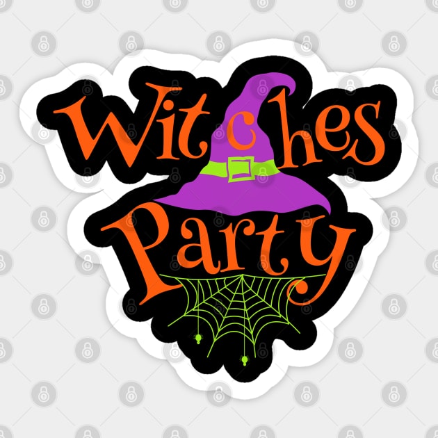 Halloween Witches Hat Party Sticker by koolteas